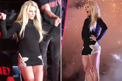 Britney Spears Shows Off Her Legs Wearing Skintight Mini Dress With