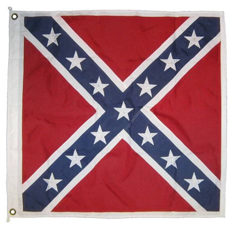 Confederate Battle Flag Cavalry Cotton 52 X 52 Inch
