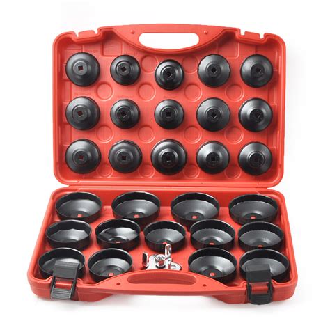30pcs Oil Filter Wrench Tools Removal Heavy Duty Puller Set Tool Cap
