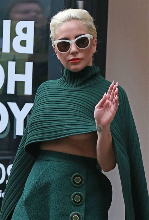 Lady Gaga Flashes Underboob As She Goes Braless In London Celebrity News Showbiz And Tv