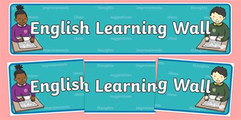 Free 👉 English Learning Wall Display Banner