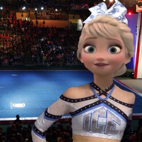 Elsa Cheerleader Ice Worlds 2014 Frozen Disney Pixar Disney World