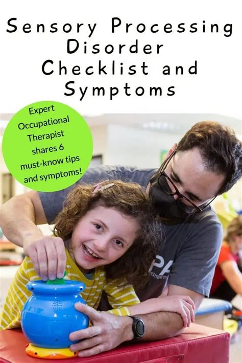 Sensory Processing Disorder Checklist And Symptoms Intensive Th