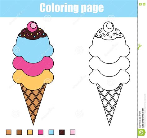 Dibujos Para Colorear E Imprimir Helados | Dibujos I Para Colorear