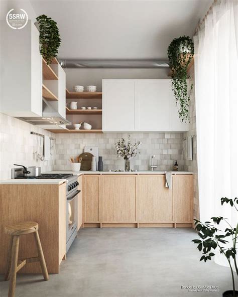 23 Clean And Minimalist Kitchen Design With Japandi Style Homemydesign