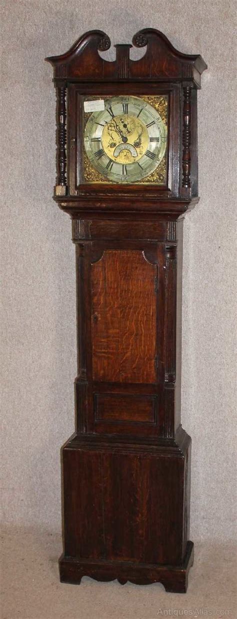 Antiques Atlas Oak Cabinet Brass Faced 8 Day Grandfather Clock