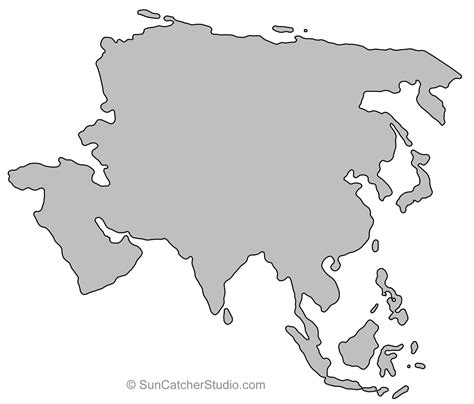 Mapa De La Silueta De Asia Descargar Pngsvg Transparente Images And