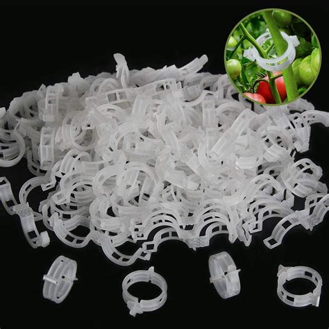 50 Pcs Plastic Garden Plant Support Clips Tomato Clips Plant Ties