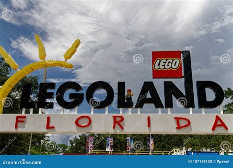 The Main Entrance To Legoland Florida Located In Winter Haven Florida Legoland Florida Is A