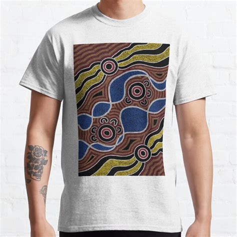 Authentic Aboriginal Art Dots T Shirt By Hogartharts Redbubble