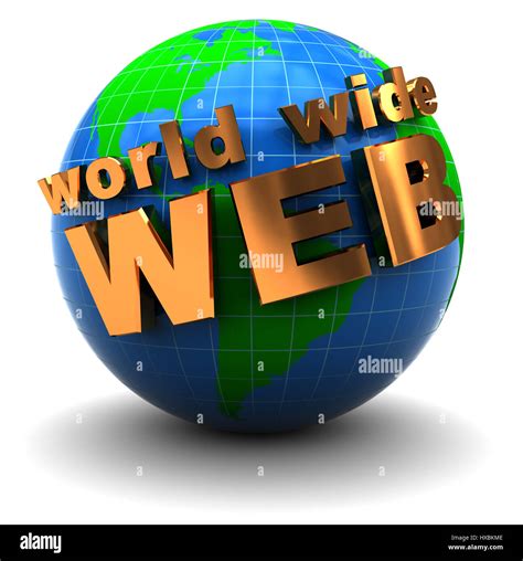 Abstract 3d Illustration Of Earth Globe With Text World Wide Web