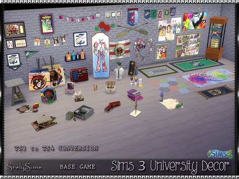 My Sims 4 Blog Ts3 University Conversions By Srslysims