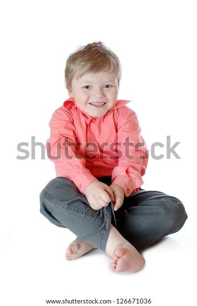 Little Boy Makes Funny Face Isolated Stock Photo 126671036 Shutterstock