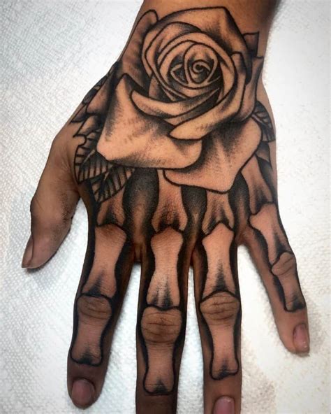 Top 109 Skeleton Hand With Rose Tattoo Meaning