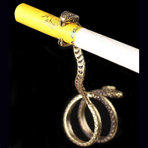 Snake Smoke Frame Ring Snake Serpentine Cigarette Holder Etsy