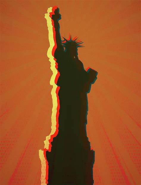 Statue Of Liberty Pop Art Painting By Dan Sproul