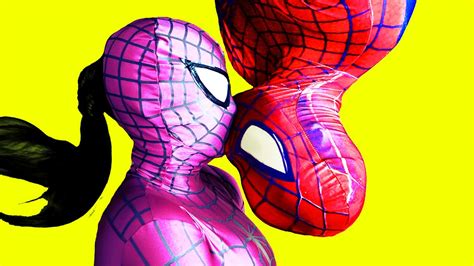 Spiderman Vs Pink Spidergirl Kids Superhero Usa Songs For Children