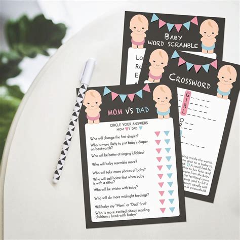 Google has many special features to help you find exactly what you're looking for. Printable gender reveal games + answer keys. Instant download | Juegos de revelación de género ...