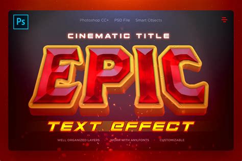 Epic Cinematic Text Effects By Weirdeetz On Envato Elements Text