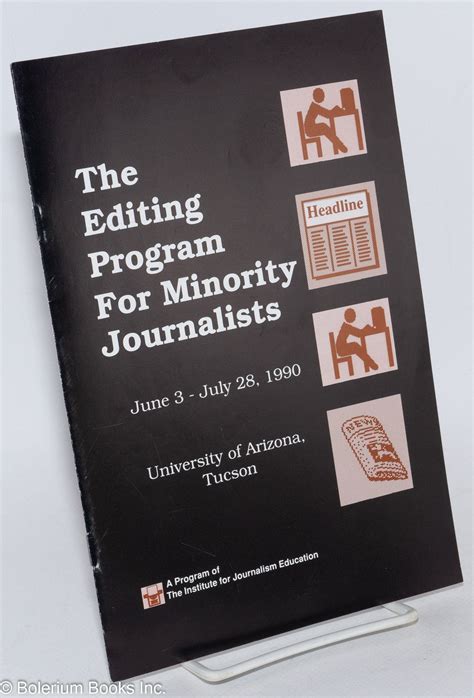 The Editing Program For Minority Journalists Booklet June 3 July 28
