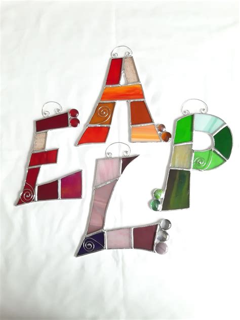 Stained Glass Letters