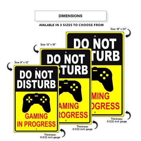 Do Not Disturb Gaming In Progress Aluminum Metal Sign Sign Fever