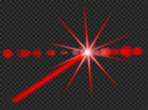 HD Red Laser Lens Flare Light Effect PNG Citypng