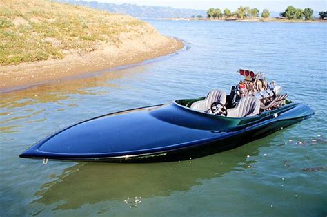 Beautiful Blue Speedboat Drag Boat Racing Jet Boats Boat