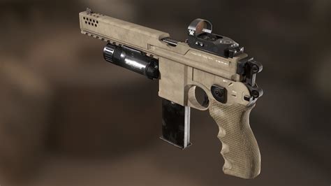3d Model Mauser C96 Sand Tacticool Vr Ar Low Poly Rigged Cgtrader