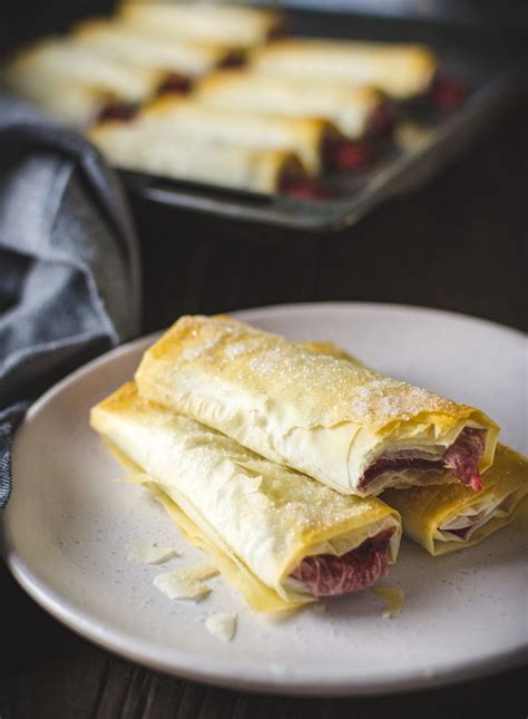 Phyllo dough or filo pastry, which means sheet in greek, refers to the pastry that is wrapped around savoury and sweet pies and comes in many regional variations! Strawberry phyllo dough rolls | Recipe | Phyllo dough, Phyllo, Easy vegan dessert