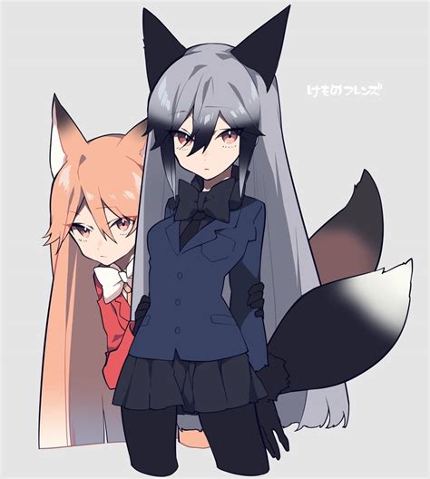 Ezo Red Fox And Silver Fox Kemono Friends Drawn By