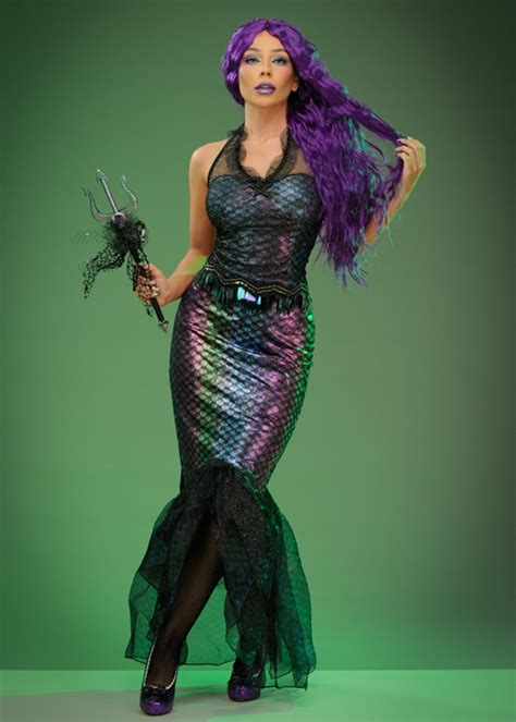 Womens Halloween Dark Mermaid Costume [301555] Struts Party Superstore