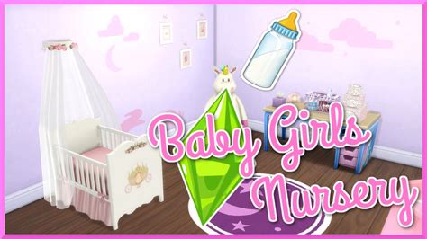 The Sims 4 Baby Girls Nursery Room Build Youtube