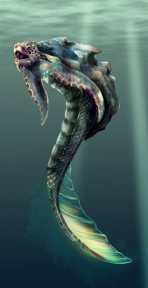 Water Monster By Wielkiboo On Deviantart Mythical Creatures Art