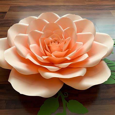 Svg Png Dxf Petal 24 20 Rose Giant Paper Flower Templates
