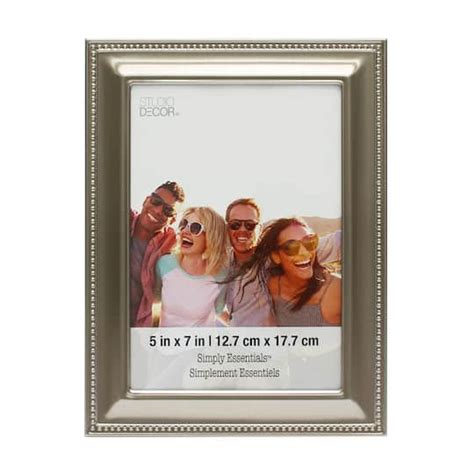 12 Pack Brushed Silver Beaded Frame Simply Essentials By Studio