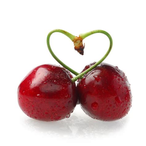 Cherries With Heart Stock Photo Image Of Fruit Food 9970620