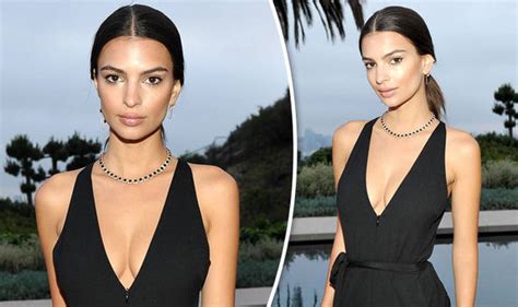 Emily Ratajkowski Puts On A Very Busty Display In Plunging Jumpsuit