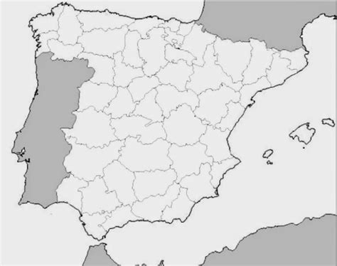 Mapa Politico Mudo De Espana Para Imprimir Mapa De Comunidades Images
