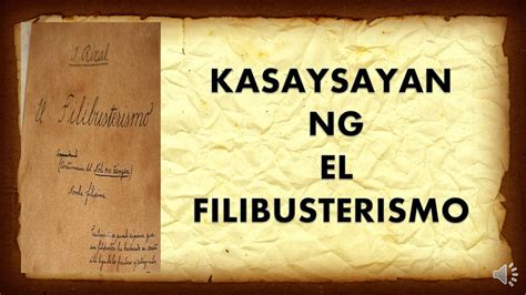 Kasaysayan Ng El Filibusterismo
