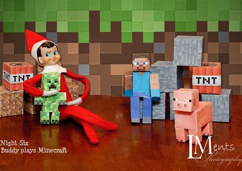 Turns Out Buddy The Elf Likes Minecraft Too But He Plays It A Little