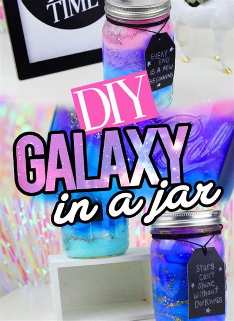 Fill mason jar 1/4 of the way full with cotton balls, using your fingers to pull the cotton apart a bit before placing. Diy Galaxy In A Bottle 😍💙💜 | Trusper
