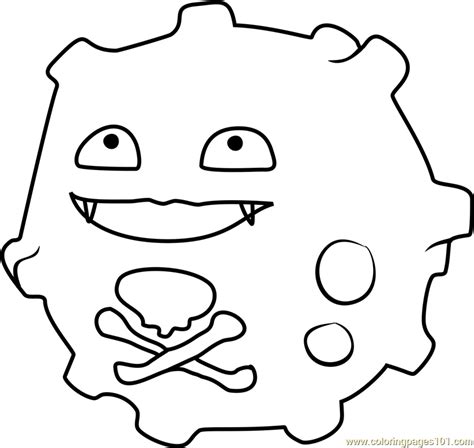 Weezing Pokemon Coloring Page