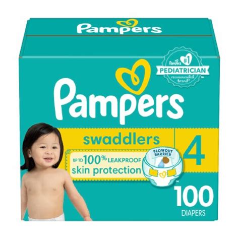 Pampers Swaddlers Active Baby Diaper Size 4 100 Count Kroger