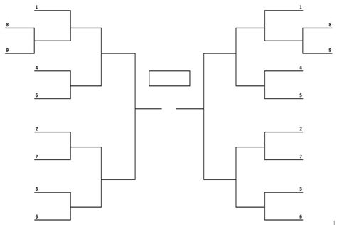 20 Man Single Elimination Bracket Free Tournament Brackets Printable