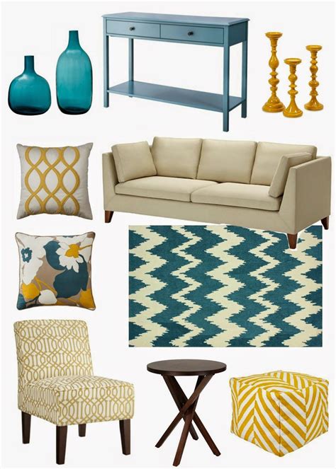 Decorating Cents Yellow And Teal Teal Living Rooms Yellow Living