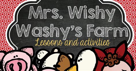 Mrs Wishy Washypdf Farm Lessons Preschool Pdf Activities
