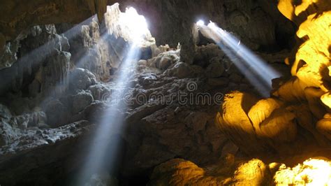 Rays Of Light Entering A Cave Stock Photo Image Of Beam Spiritual