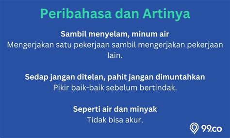 Contoh Peribahasa Indonesia Dan Artinya Terlengkap