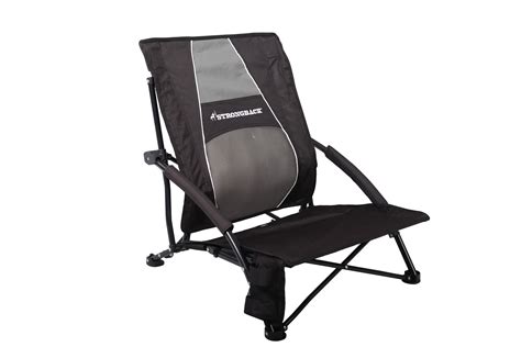 Beach chairs folding chair beach stores beach chairs portable foldable chairs cheap beach chairs outdoor chair set pub table and chairs patchwork chair. STRONGBACK Low Gravity Beach Chair, Black and Grey | eBay